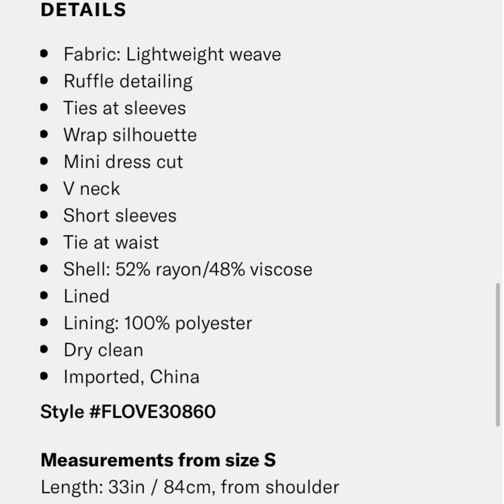 $225 FOR LOVE & LEMONS WRAP DRESS REALISATION PAR - Picture 9 of 15